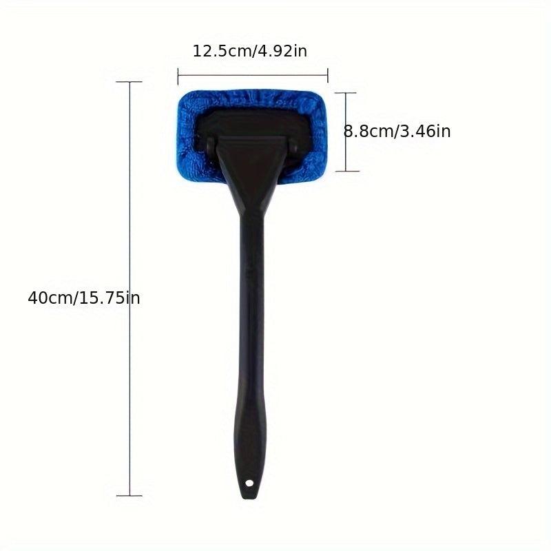 2pcs Car Window Cleaning Brush Tool Long Handle Window Wiper
