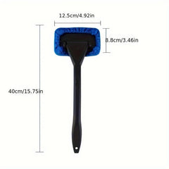 2pcs Car Window Cleaning Brush Tool Long Handle Window Wiper