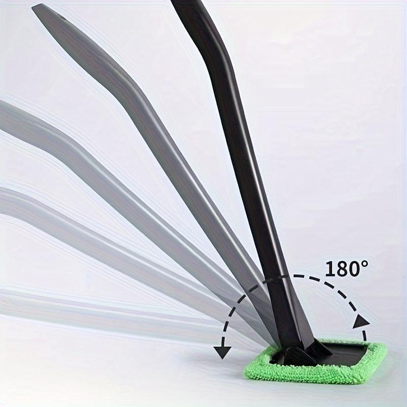 2pcs Car Window Cleaning Brush Tool Long Handle Window Wiper