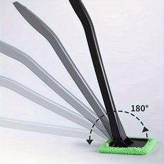 2pcs Car Window Cleaning Brush Tool Long Handle Window Wiper