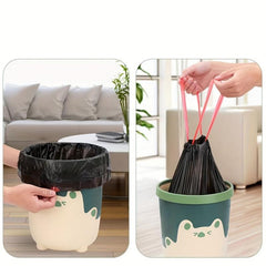 75pcs Drawstring Trash Bags for Business, Restaurant, Home Kitchen Use