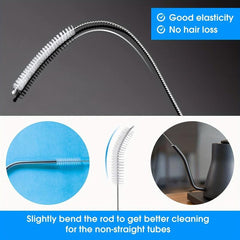 10pcs Long Straw Brush Pipe Cleaners Nylon Tube Cleaner 8 inch