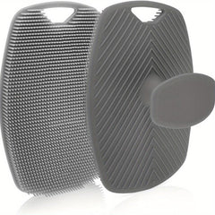 2pcs Silicone Body Scrubber For Men Skin Cleaning & Exfoliating