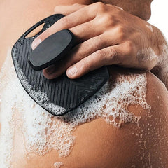 2pcs Silicone Body Scrubber For Men Skin Cleaning & Exfoliating