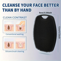 2pcs Silicone Body Scrubber For Men Skin Cleaning & Exfoliating