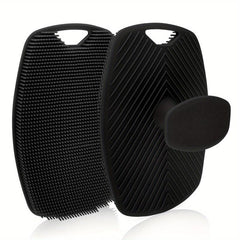 2pcs Silicone Body Scrubber For Men Skin Cleaning & Exfoliating