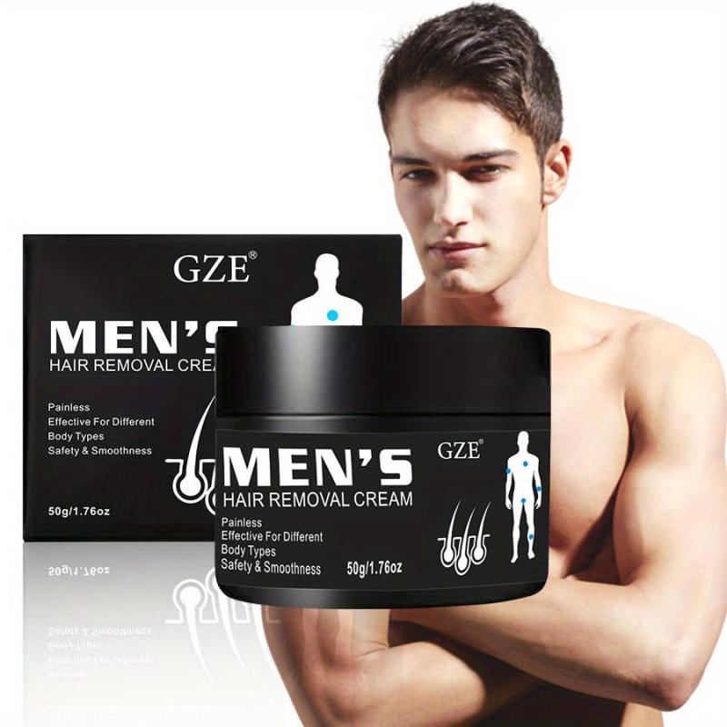 GZE Hair Removal Cream For Men Private Part Legs Armpit Chest Whole Body 50g