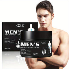 GZE Hair Removal Cream For Men Private Part Legs Armpit Chest Whole Body 50g