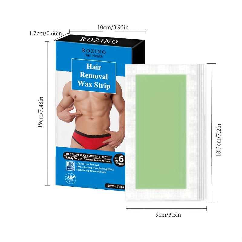 20 Pcs Disposable Waxing Paper Strips Hair Removal Non Woven Wax Strip