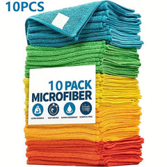 5pcs Microfiber Cleaning Cloth Reusable Lint-Free Rag Home Kitchen Supplies