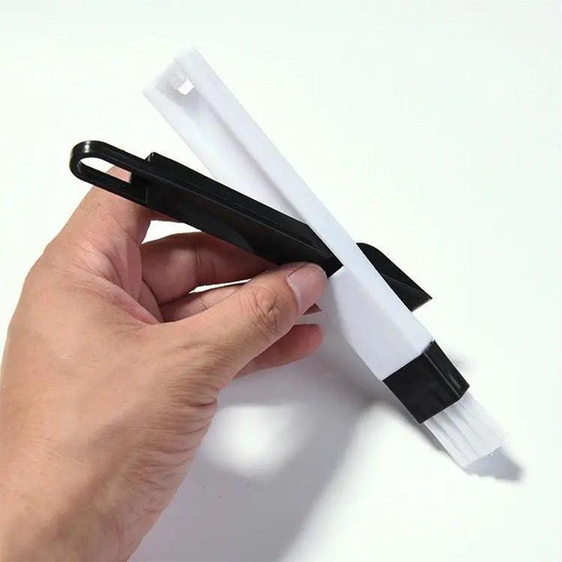 1pc Groove Cleaning Brush With Mini Dustpan Handheld Crevice Brush