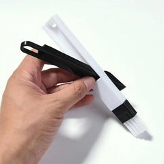 1pc Groove Cleaning Brush With Mini Dustpan Handheld Crevice Brush