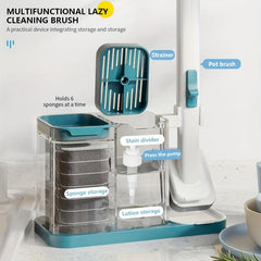 Pot Brush Tool With 12pcs Replacement Heads Set