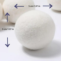 3pcs Wool Laundry Dryer Ball Reusable - Fabric Softener Ball