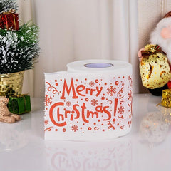 5pcs Christmas Pattern Roll Paper Christmas Decorations Prints Toilet Paper