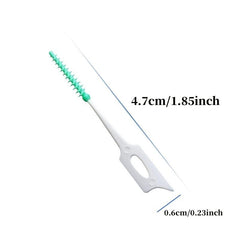 150pcs Silicone Dental Seam Cleaning Brush Dental Gap Brush