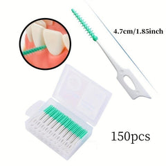 150pcs Silicone Dental Seam Cleaning Brush Dental Gap Brush