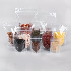 100pcs Reusable Food Storage Bags with Zippers