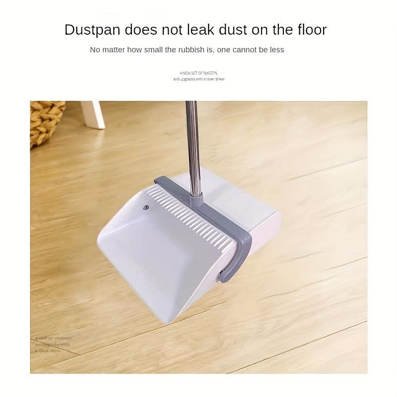 Rotatable Broom Set Foldable Dustpan Combo for Easy Household Cleaning