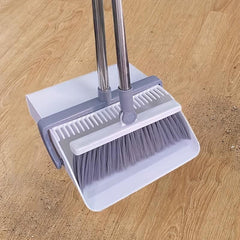Rotatable Broom Set Foldable Dustpan Combo for Easy Household Cleaning
