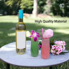 36pcs Stemless Plastic Champagne Flutes 9 Oz Clear Unbreakable