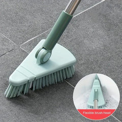 Hard Bristle Floor Scrub Brush Long Handle Bathroom Tub Tile Cleaning