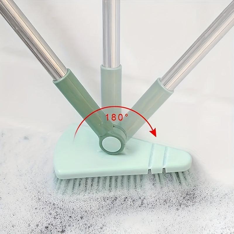 Hard Bristle Floor Scrub Brush Long Handle Bathroom Tub Tile Cleaning