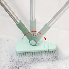Hard Bristle Floor Scrub Brush Long Handle Bathroom Tub Tile Cleaning
