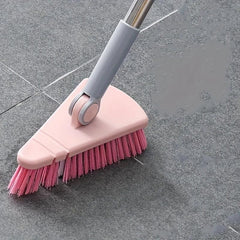 Hard Bristle Floor Scrub Brush Long Handle Bathroom Tub Tile Cleaning