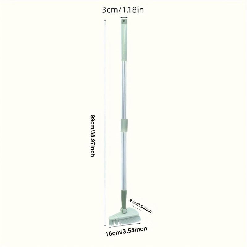 Hard Bristle Floor Scrub Brush Long Handle Bathroom Tub Tile Cleaning