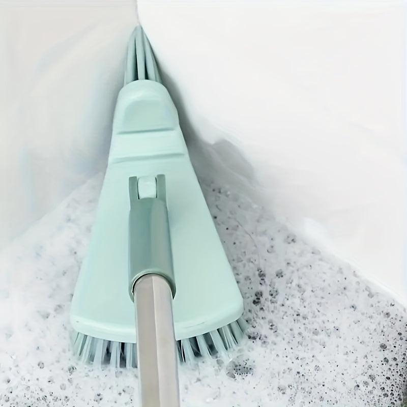 Hard Bristle Floor Scrub Brush Long Handle Bathroom Tub Tile Cleaning