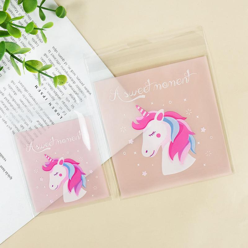 100pcs Unicorn Candy Bags Girls Birthday Party Decor