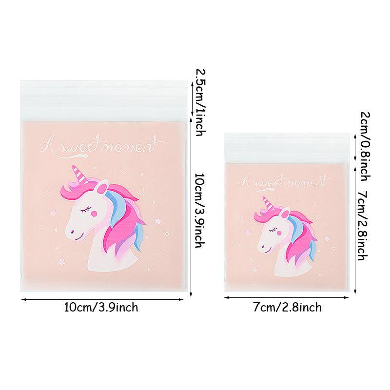 100pcs Unicorn Candy Bags Girls Birthday Party Decor