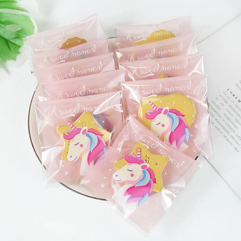 100pcs Unicorn Candy Bags Girls Birthday Party Decor
