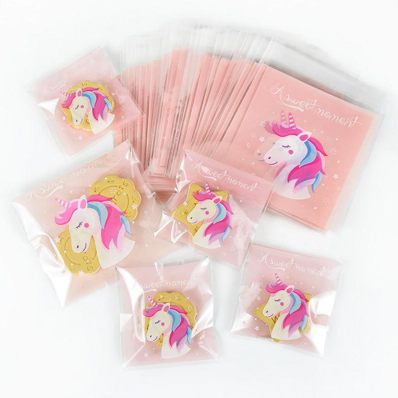 100pcs Unicorn Candy Bags Girls Birthday Party Decor