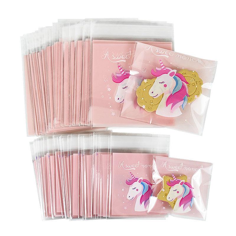 100pcs Unicorn Candy Bags Girls Birthday Party Decor