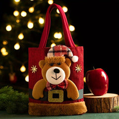 1pc Christmas Santa Gift Bags Snowman Deer Navidad Party Favors Weird Stuff