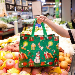 Christmas Non woven Bag Santa Claus Tote Bag Large Storage Bag