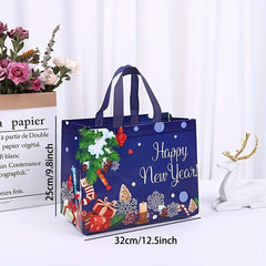 Christmas Non woven Bag Santa Claus Tote Bag Large Storage Bag