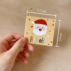 20pcs Christmas Gift Card With Rope Greeting Card Holiday Xmas Wrapping