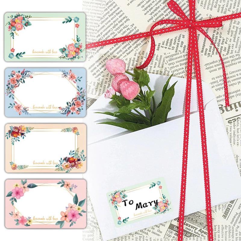 500pcs Flower Label Stickers Self Adhesive Name for Food Storage Containers