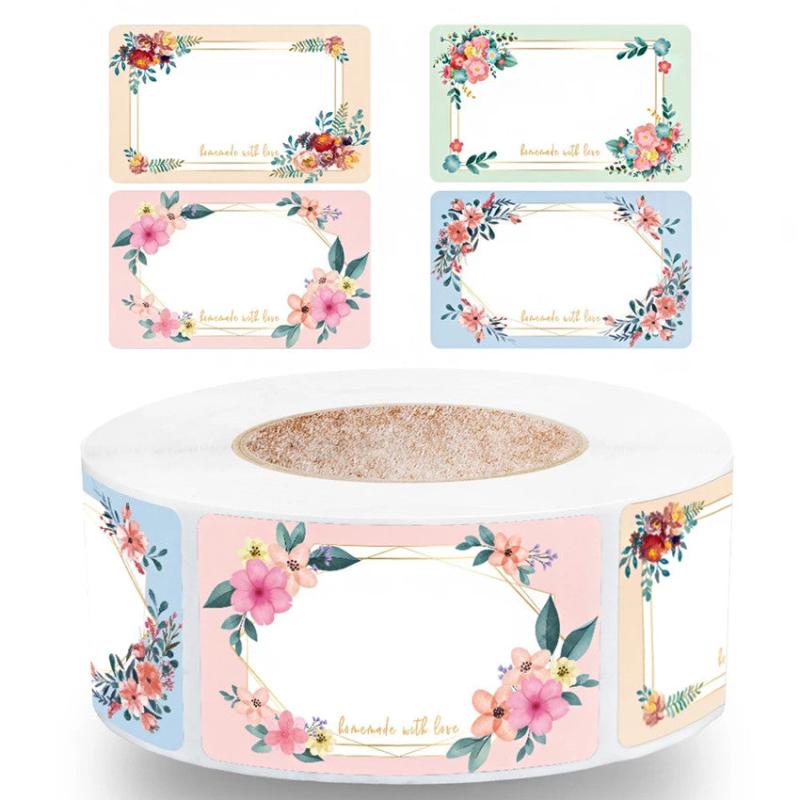 500pcs Flower Label Stickers Self Adhesive Name for Food Storage Containers