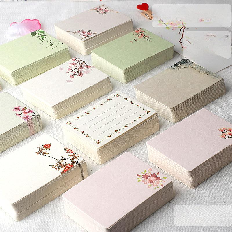 20pcs Vintage Blank Cards DIY Note Message Gift Postcards Word Card