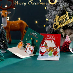 Christmas Handwritten 3D Greeting Cards & Envelope Set