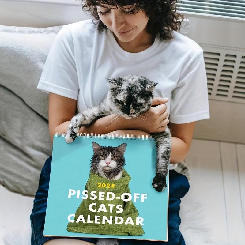 Angry Cat Wall Calendar - Creative Cat Year Wall Calendar