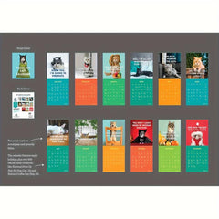 Angry Cat Wall Calendar - Creative Cat Year Wall Calendar