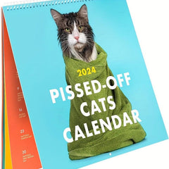 Angry Cat Wall Calendar - Creative Cat Year Wall Calendar