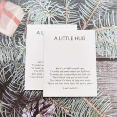 Pocket Hug Resin Animal Decoration with Encouraging Greeting Card
