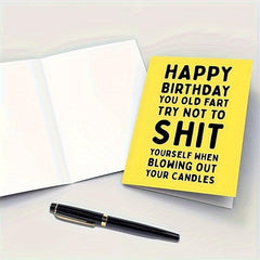 Funny Happy Birthday Card Year Old Anniversary Card