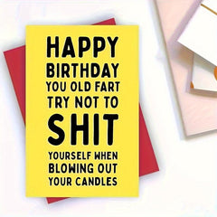 Funny Happy Birthday Card Year Old Anniversary Card
